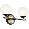 Image de Elstead Lighting Benno Applique murale G9, KL-BENNO2-BK-CPZ,