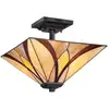 Image de Elstead Lighting Asheville Plafonnier E27, QZ-ASHEVILLE-SF,