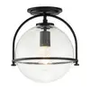 Image de Elstead Lighting Somerset Plafonnier, E27, QN-SOMERSET-F-C-BK,