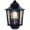 Image de Elstead Lighting Norfolk Applique murale, E27, NR7-2-BLK, Half