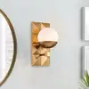 Image de Elstead Lighting Deco Applique murale E14, QN-DECO-1WB-AB-O,