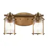 Image de Elstead Lighting Ashland Bay Applique murale à 2 sources lumineuses, QN-ASHLANDBAY2-NBR-BATH,