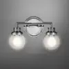 Image de Elstead Lighting Poppy Applique murale à 2 sources lumineuses, QN-POPPY2-PC-BATH,