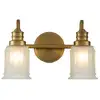 Image de Elstead Lighting Swell Applique murale G9, 2 sources lumineuses, QZ-SWELL2-BB-BATH,