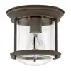 Image de Elstead Lighting Hadrian Plafonnier E27, QN-HADRIAN-MINI-F-OZ-CLEAR,
