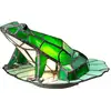 Image de Elstead Lighting Tiffany Animal Lamps Lampe de table en forme de grenouille, G9, QZ-FROG-TL,