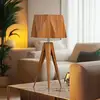Image de Elstead Lighting Angular Lampe de table E27, QN-ANGULAR-TL-TEAK,
