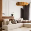 Image de Elstead Lighting Horizon Suspension ronde LED, QN-HORIZON-RING-LED-80-TEAK,