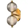 Image de Elstead Lighting Palmas Applique murale LED à 2 sources lumineuses, QN-PALMAS-2W-BG,