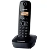 Image de Panasonic KX-TG1611FRH Téléphone Solo sans Fil DECT sans répondeur Noir [Version Française]