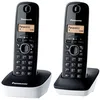 Image de Panasonic KX-TG1612FRW Téléphone Duo sans Fil DECT sans répondeur Blanc [Version Française]