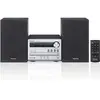 Image de Panasonic Stéréo Micro-chaîne Dab+ SC-PM250BEGS I 20W Amplificateur numérique Lecteur CD Radio FM et Dab+ Port USB Fonction d'extinction Automatique Design Vintage - Version Française