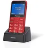 Image de Panasonic KX-TU155EXRN Téléphone Mobile pour Personnes Âgées, Appel Prioritaire, Téléphone à Grosses Touches, Compatible avec les Appareils Auditifs, Bluetooth, Radio FM, Appareil Photo, Rouge