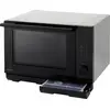 Image de Panasonic NN-DS59NMETG Micro-ondes noir, acier inoxydable 1000 W sans plateau tournant, avec fonction de cuisson-vapeur, fonction grill, Minuteur digital,