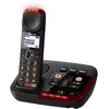Image de Panasonic KX-TGM420EXB Téléphone Numérique sans Fil Répondeur numérique, Base et Combiné Simple, Volume Fort, Mode Conversation Lente, Compatible Appareils Auditifs, Bloque Appels Indésirables, Noir