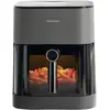 Image de Panasonic NF-CC500SXE Friteuse à air chaud 5 l 1450 W boîtier Cool-Touch, ajout de vapeur, Minuteur digital, Écran LCD, hublot, marche/arrêt automatique gris