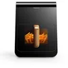 Image de Panasonic NF-CC600AXE AirFryer Friteuse sans huile avec Hublot, 5L, 80-200°C, Minuterie Numérique et Écran LCD, Vapeur Douce, 11 Préréglages, Nettoyage Facile, Noir/Bleu Foncé et Poignée Or Rose