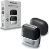 Image de Panasonic ES-CM3BKS503 Rasoir électrique, 3 lames, étanche, utilisation sur peau sèche ou humide, Gris/Noir