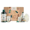 Image de The Body Shop Coffret cadeau au karité - Ensemble de soins pour peau sèche - Crème douche, beurre corporel, baume pour les mains, savon et fleur de ramie - Cosmétiques naturels végétaliens