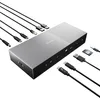 Image de Kensington SD5000T5 EQ Station d'accueil Thunderbolt 5, Triple écran 8K/4K, Lecteur de Cartes SD et Micro SD, Alimentation PD 140W, 3X Thunderbolt 5, Ethernet & USB 3.2 Gen2 - Gris Espace (K35201EU)