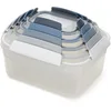 Image de Joseph Joseph Nest Lock Set 5 Boîtes Alimentaires en Plastique, Boîte Repas, Conservation Alimentaire, Rangement et Organisation de Cuisine, Bleu