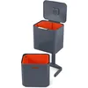 Image de Joseph Joseph Totem Max - Poubelle de cuisine pour le tri et le recyclage des déchets, avec composteur intégré et filtre à charbon actif remplaçable, capacité de 60 litres, Graphite