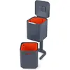 Image de Joseph Joseph Totem - Poubelle de cuisine pour le tri et le recyclage des déchets, avec bac à compost intégré et filtre à charbon actif remplaçable, capacité de 40 litres, Graphite