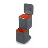 Image de Poubelle Totem Graphite 40 L - 2 compartiments 20 L Joseph Joseph