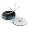 Image de Joseph Joseph Space Sauteuse 28cm avec Couvercle, Poignée Pliable, Gain de Place, Induction & Four, Céramique