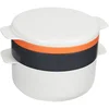 Image de Joseph Joseph - M Cuisine - Set de 4 Pièces Empilables pour Cuisson au Micro-ondes - Blanc Orange et Gris