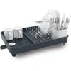 Image de Joseph Joseph Égouttoir à vaisselle extensible avec porte-couverts amovible, bec de vidange pivotant, gris