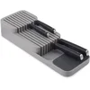 Image de Joseph Joseph DrawerStore Knife Organiser, peut contenir jusqu'à 9 couteaux, organisation de la cuisine et rangement dans les tiroirs - compact, gris