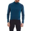 Image de Altura Icon Maillot de cyclisme thermique coupe-vent à manches longues pour homme Bleu marine Taille L