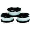 Image de BLACK+DECKER Lot de bobines reflex 3 bobines de 10 mètres de fil, Blanc, 1,5 mm