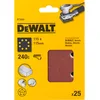 Image de DEWALT 1/4 feuille abrasive pour ponceuses vibrantes 115x115mm grain 240 25 pièces DT3035-QZ