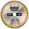 Image de DEWALT Lame de scie circulaire 250mm x 30mm 48dents, Nail Tough, DT1957-QZ | Lame de scie avec conception Nail Tough, évents thermiques et dents en carbure pour des coupes du bois plus nettes.