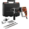 Image de BLACK+DECKER KD990KA-QS Perforateur Pneumatique Filaire - Poignée Latérale - Guide de Profondeur - 2 Burins - 3 Forets - Livrée en Coffret 850W