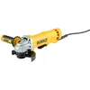 Image de DEWALT - Meuleuse Ø 125 mm -1400W - interrupteur palette filaire - vitesse à vide 11500 tr/min - coffret - carter de protection sans outil - poignée latérale anti- vibrations et multi- positions -flasque intérieur/extérieur clé de service - DWE4233- QS