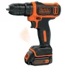 Image de BLACK+DECKER - Perceuse- visseuse sans fil -12 V - 1,5 Ah - Moteur ultra compact - 10 positions - Perçage 25 mm bois et 10 mm métal -1 batterie incluse - Livrée en coffret -BDCDD12K-QW