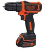 Image de BLACK+DECKER BDCDD12K1-QW Perceuse-visseuse sans fil - 12 V - 1,5 Ah - Moteur ultra compact - 10 positions - Perçage 25 mm bois et 10 mm métal - 1 batterie - Chargeur rapide 1h30 - Livrée en coffret