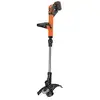 Image de Black & Decker sans fil Coupe-bordures sans fil avec batterie, avec chargeur, poignée réglable en hauteur 18 V 4 Ah Largeur de coupe (max.): 30 cm