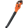Image de BLACK+DECKER Souffleur à feuilles avec technologie PowerCommand à batterie au lithium, Vitesse de soufflage 209 Km/h, Poignée ergonomique 18 V, GWC1820PCB-XJ, Sans batterie