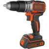 Image de BLACK+DECKER Perceuse à percussion sans fil - Chargeur standard, Noir, 1 batterie