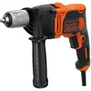 Image de BLACK+DECKER BEH850K-QS Perceuse à percussion filaire - 850W - 54 400 cps/min - 6 accessoires - Guide de profondeur - Poignée latérale - Livrée en coffret