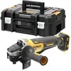 Image de DEWALT - Meuleuse d'angle Brushless XR 18V 125mm, à interrupteur à palette, avec poignée latérale et coffret TSTAK, livré sans batterie, DCG406NT-XJ