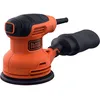 Image de BLACK+DECKER Ponceuse excentrique filaire - 230W - 125mm - 1 abrasif - Livrée avec un sac de collection des poussières, BEW210-QS