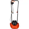 Image de BLACK+DECKER Tondeuse Filaire 1200W, Tondeuse à Gazon Electrique 30 cm, 3 hauteurs réglables 20, 40 et 60 mm, Tondeuse Légère avec Poignée Type Landau, Idéale Jusqu'à 250 m², BEMWH551-QS Orange