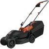 Image de BLACK+DECKER Tondeuse à Gazon électrique légère de 1000 W de 32 cm de Large avec 3 hauteurs réglables et récupérateur d'herbe de 30 L, BEMW351-QS