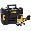 Image de DEWALT - Scie sauteuse à prise par le corps brushless XR 18V - courses à vide 3200cps/min - coupe bois 135mm / acier 10mm & coffret de 10 lames en acier de scie sauteuse - DCS335NT-XJ