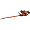 Image de Black+Decker Taille-Haies 60 cm- 650W- Poignée Pivotante - avec Lame de Scie - Jusqu'à 35 mm de Capacité - BEHTS551 Orange/Noir